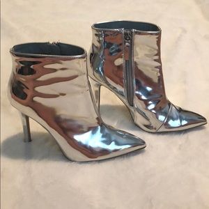 Reflective Silver Heels